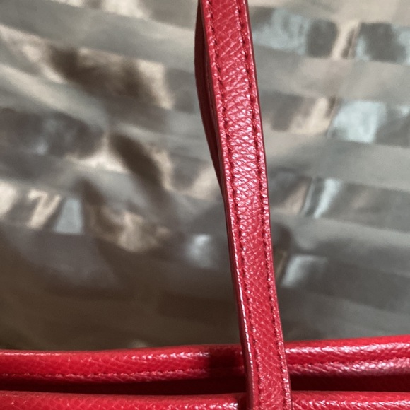 EUC- Electric Red Coach Tote - Picture 9 of 14